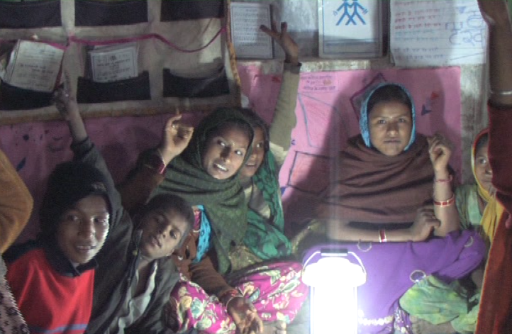 group of women at barefoot college